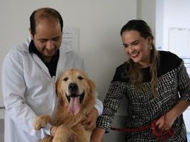 Elessandra Carneyro, Embaixadora da Fundação ENAC  participa de projeto que leva cachorros para alegrar pacientes no HUGO
